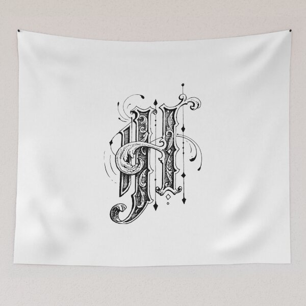 Item preview, Ornamental letter H designed and sold by Cretalyst.