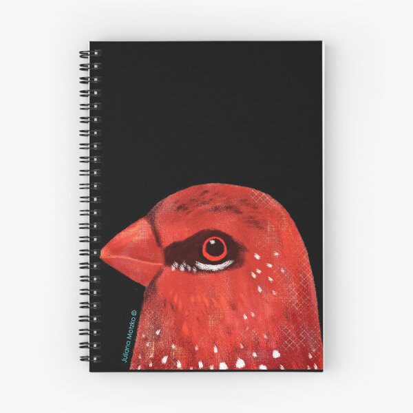Item preview, StrawberryFinch Bird designed and sold by julianamotzko.