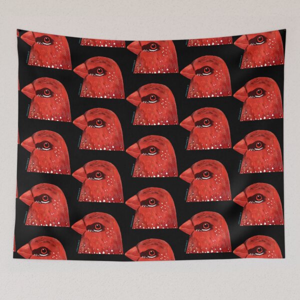 Item preview, StrawberryFinch Bird designed and sold by julianamotzko.