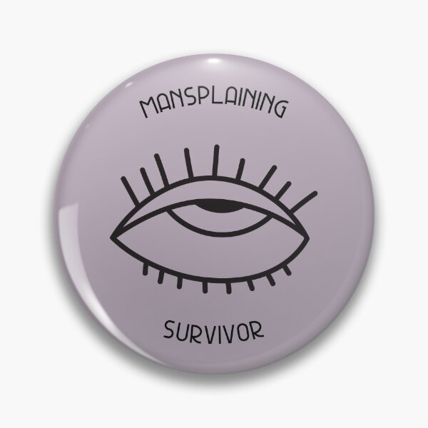 Item preview, Mansplaining Survivor - Feminism designed and sold by NoBra-Store.