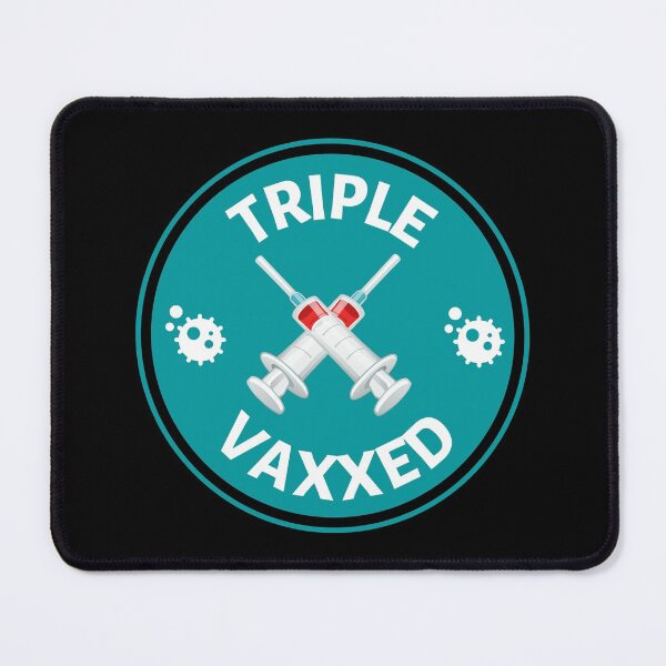 Item preview, Triple Vaxxed Circle - Covid Booster Shot for Vaccinated People - Vaccinated with Booster designed and sold by CaitU.