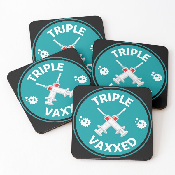 Item preview, Triple Vaxxed Circle - Covid Booster Shot for Vaccinated People - Vaccinated with Booster designed and sold by CaitU.