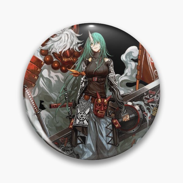 Item preview, Patrolling Ronin Hoshiguma Skin - Arknights stickers designed and sold by MagicalFish.