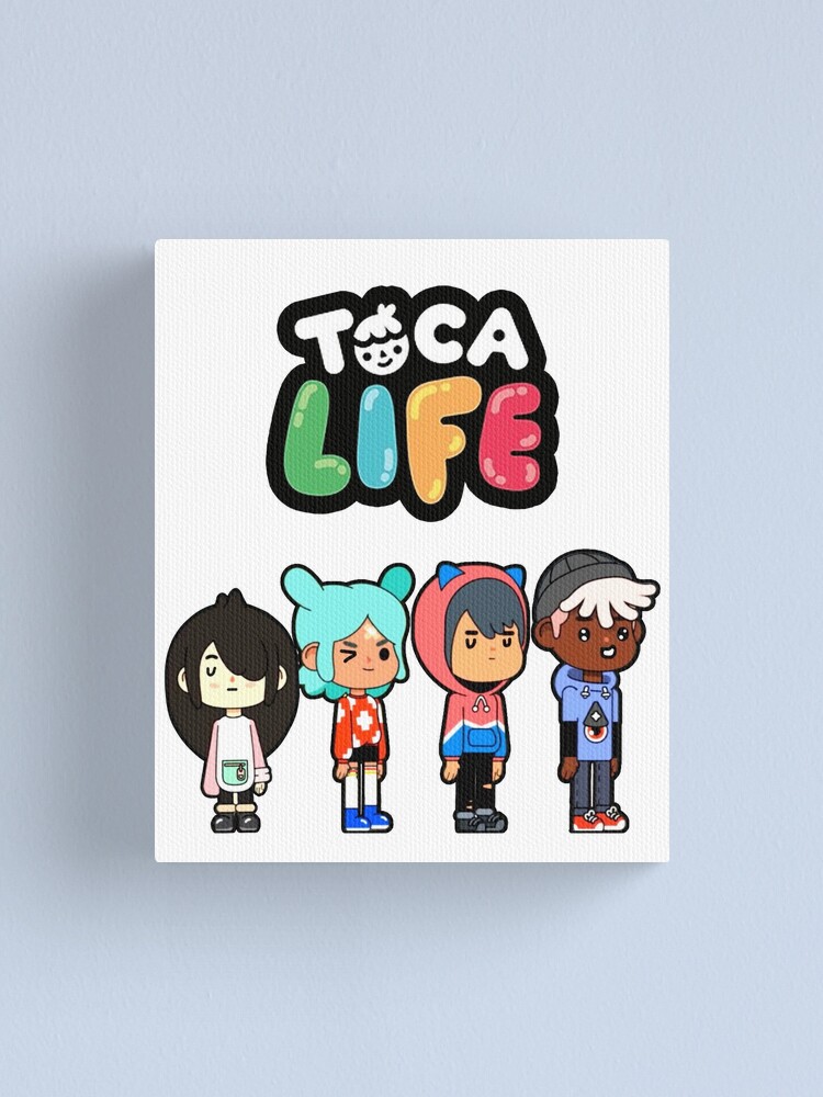 toca boca and gacha life Canvas Print for Sale by kader011