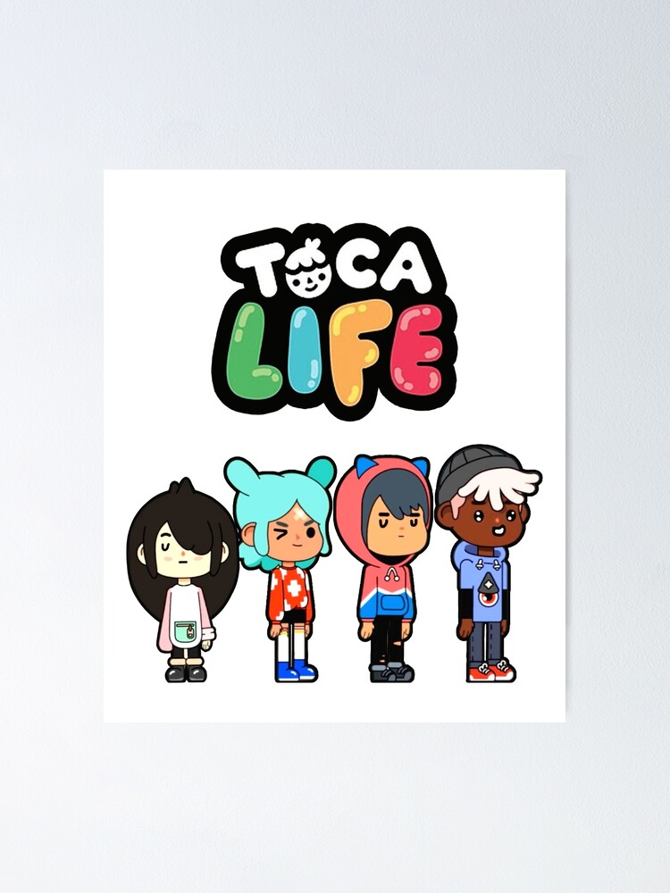 Girls/Boys Game Toca Boca And Gacha Life World Cartoon Graphic