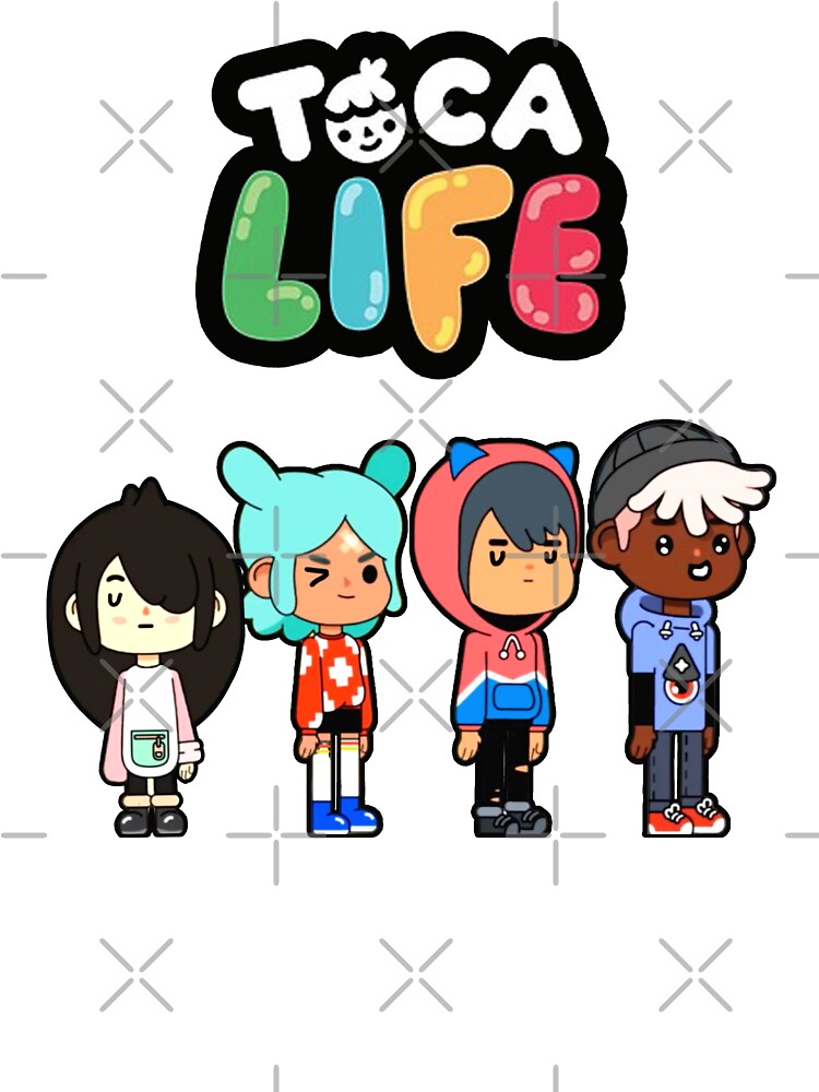 Girls/Boys Game Toca Boca And Gacha Life World Cartoon Graphic