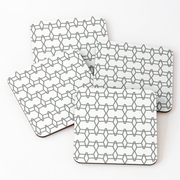 Item preview, White and Gray Tessellation Line Pattern 9 Pairs HGTV 2022 Popular Color HGTV Retreat HGSW3283 - Colour Trends - Hues designed and sold by ColorOfTheYears.