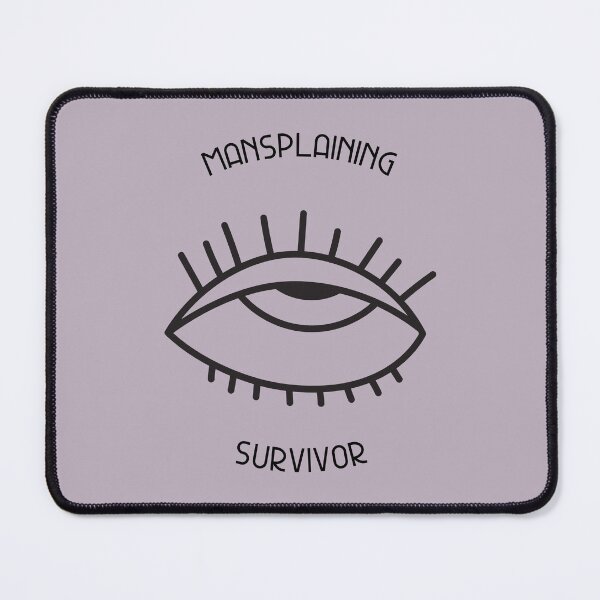 Item preview, Mansplaining Survivor - Feminism designed and sold by NoBra-Store.