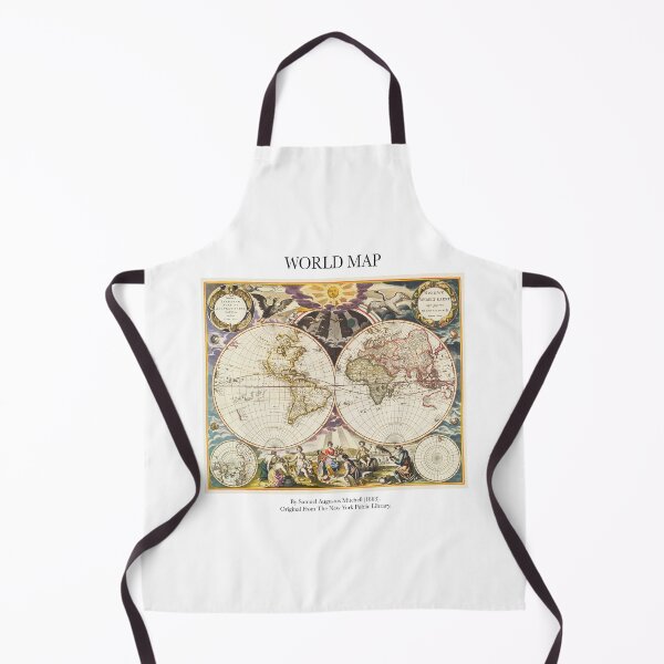 Item preview, Antique vintage world map designed and sold by FrostMintStudio.