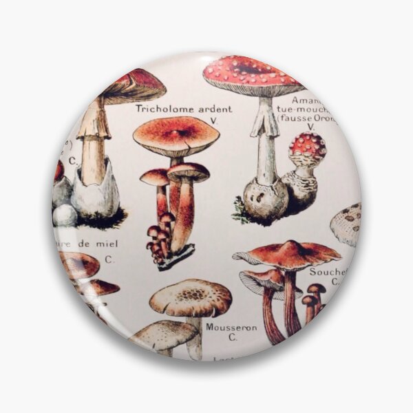 Item preview, Vintage Botanical Mushroom Illustration designed and sold by TheLykosApparel.