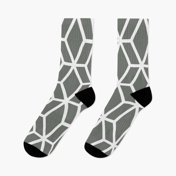Item preview, White and Gray Tessellation Line Pattern 16 Pairs HGTV 2022 Popular Color HGTV Retreat HGSW3283 - Colour Trends - Hues designed and sold by ColorOfTheYears.