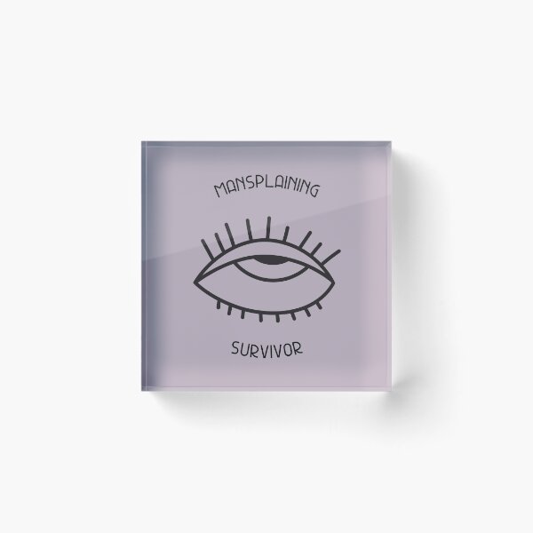 Item preview, Mansplaining Survivor - Feminism designed and sold by NoBra-Store.