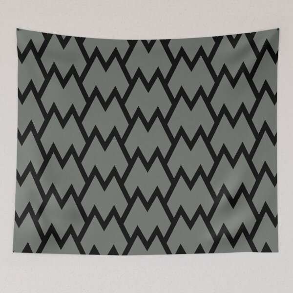 Item preview, Black and Gray Tessellation Line Pattern 18 Pairs HGTV 2022 Popular Color HGTV Retreat HGSW3283 - Colour Trends - Hues designed and sold by ColorOfTheYears.