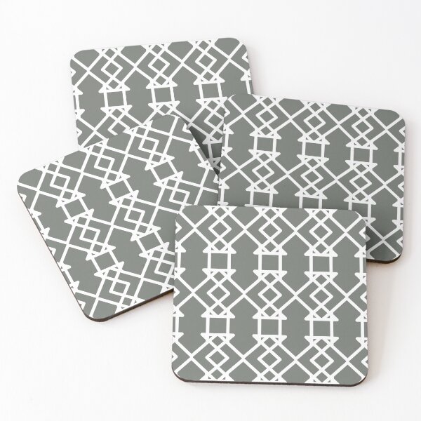 Item preview, White and Gray Tessellation Line Pattern 27 Pairs HGTV 2022 Popular Color HGTV Retreat HGSW3283 - Colour Trends - Hues designed and sold by ColorOfTheYears.