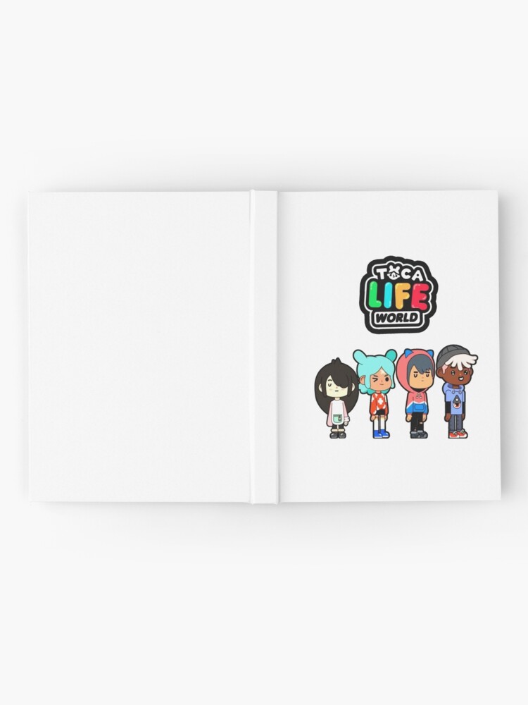 toca boca and gacha life Hardcover Journal for Sale by kader011