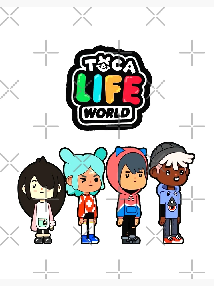 toca boca and gacha life | Art Board Print