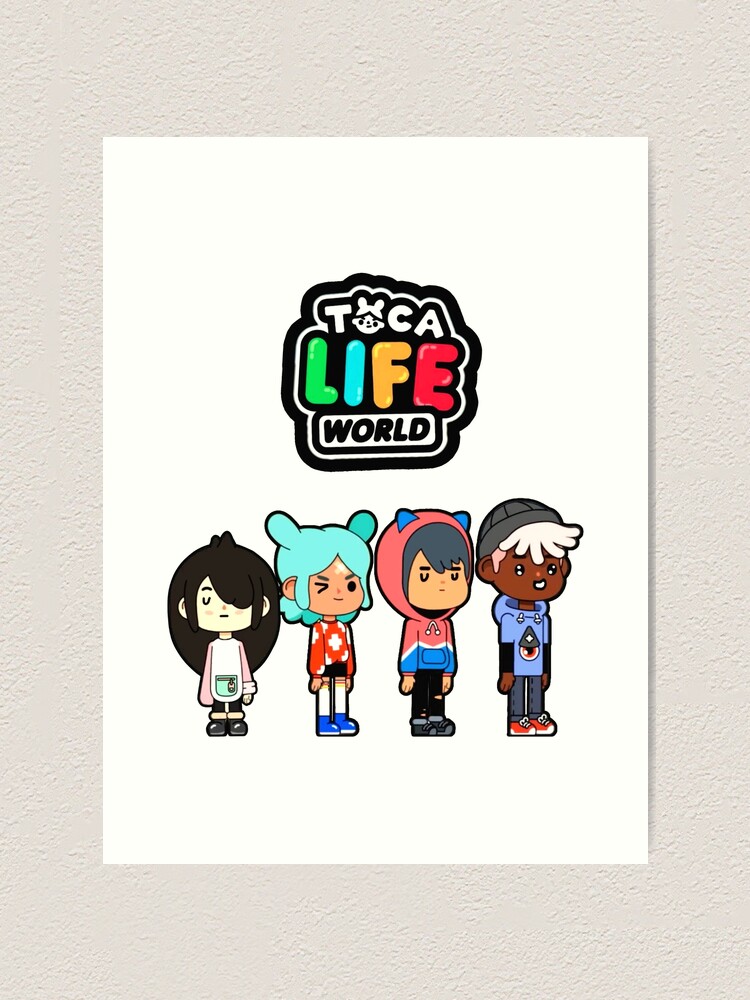 toca boca and gacha life Art Print for Sale by kader011