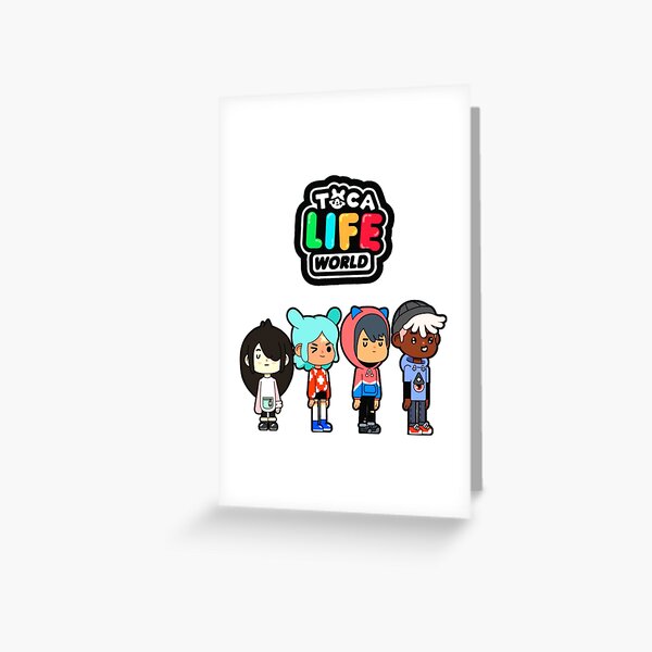 toca boca and gacha life | Greeting Card