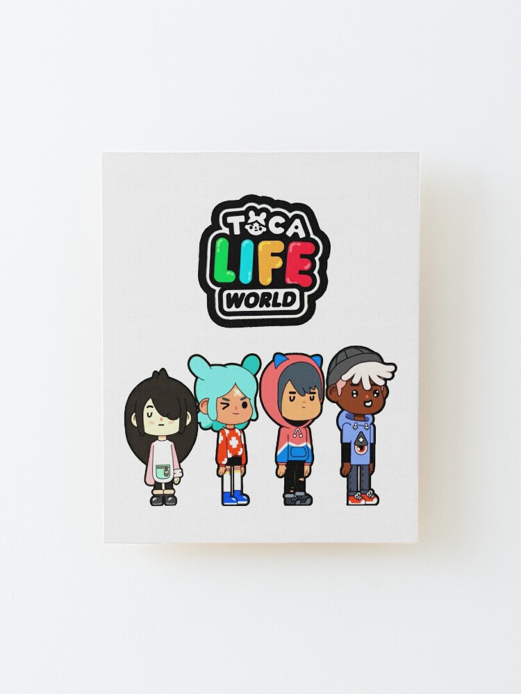 toca boca and gacha life Mounted Print for Sale by kader011