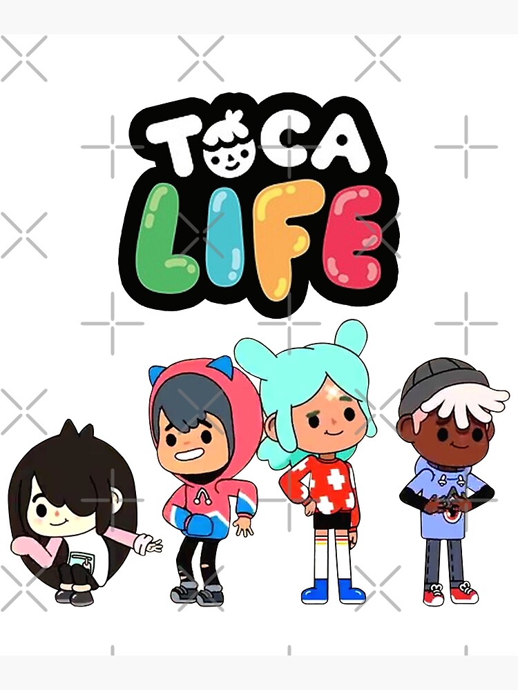 Girls/Boys Game Toca Boca And Gacha Life World Cartoon Graphic