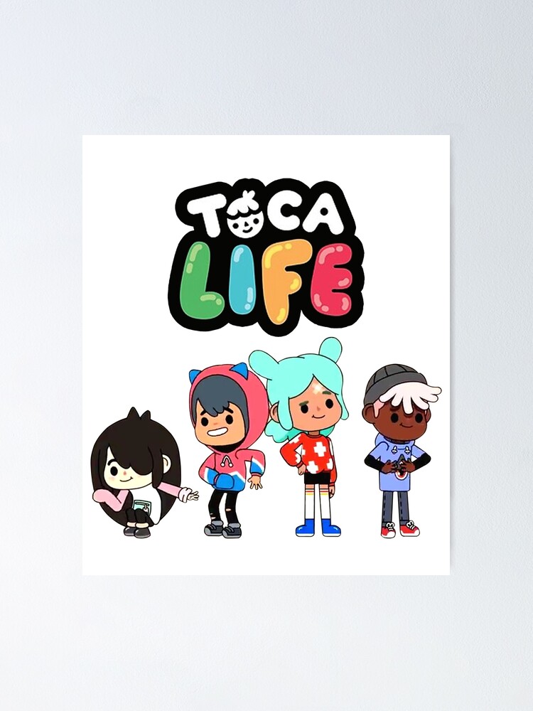 toca boca and gacha life Sticker for Sale by kader011