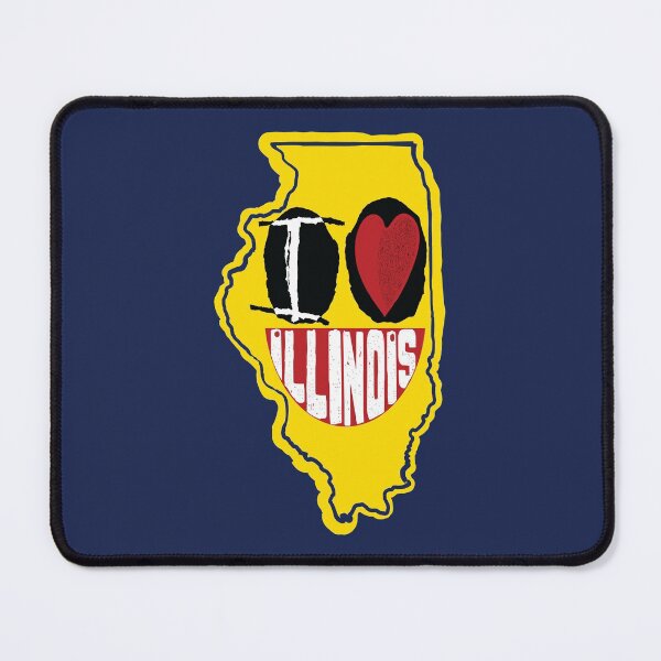 Item preview, I Love Illinois Smirk Happy Face designed and sold by pelagio.
