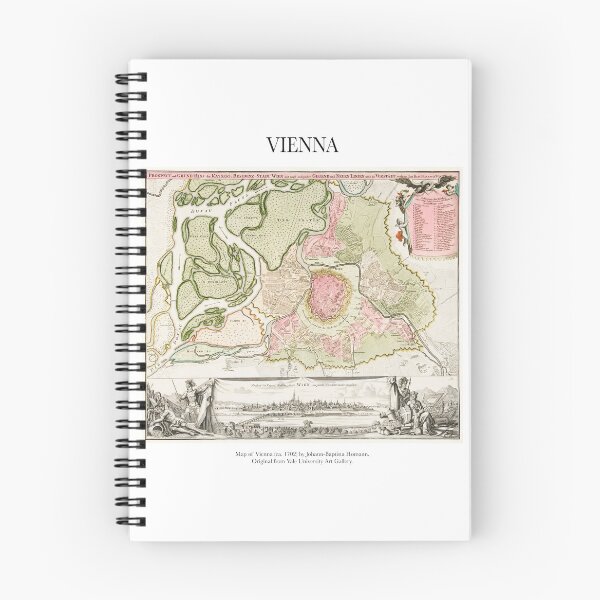 Item preview,  Antique Vintage Vienna Austria Map designed and sold by FrostMintStudio.