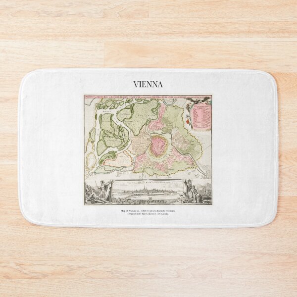 Item preview,  Antique Vintage Vienna Austria Map designed and sold by FrostMintStudio.