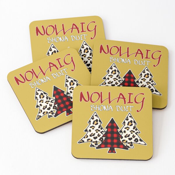 Item preview, Nollaig Shona Duit - Irish Happy Christmas Tree Design designed and sold by RaglanRose.