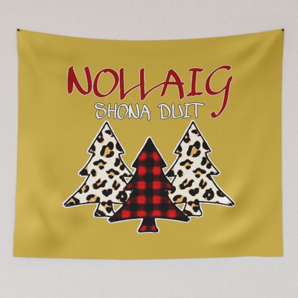 Item preview, Nollaig Shona Duit - Irish Happy Christmas Tree Design designed and sold by RaglanRose.