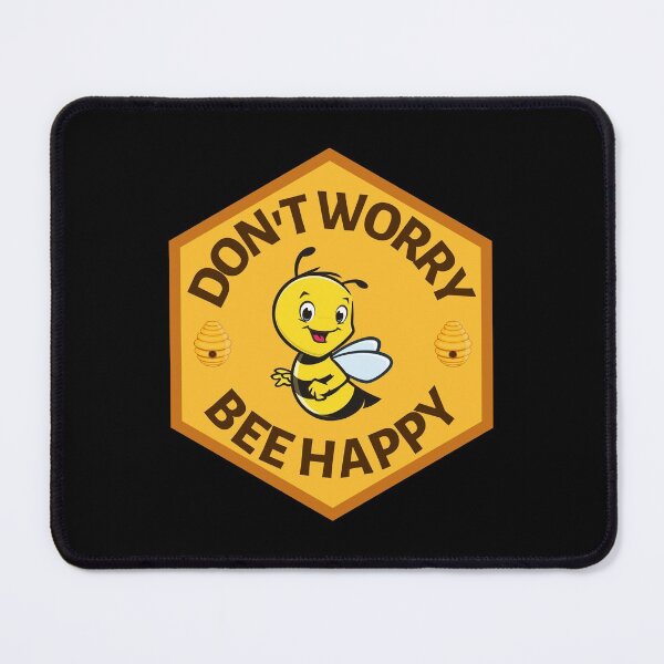 Item preview, Dont Worry Bee Happy - Bee Saying for Bee Lovers - Positive Quote as a Gift for Beekepers designed and sold by CaitU.