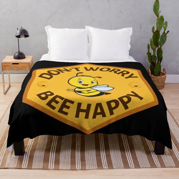 Item preview, Dont Worry Bee Happy - Bee Saying for Bee Lovers - Positive Quote as a Gift for Beekepers designed and sold by CaitU.