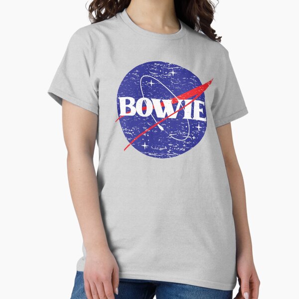 Item preview, Bowie Tribute NASA Fusion Logo designed and sold by Obscura Tee.