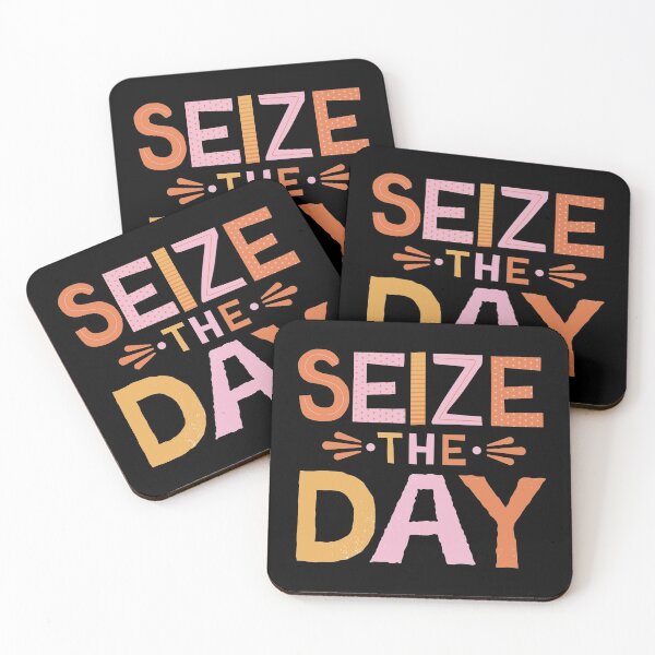 Item preview, Seize the day, inspirational quote  designed and sold by Teddybear-2021.