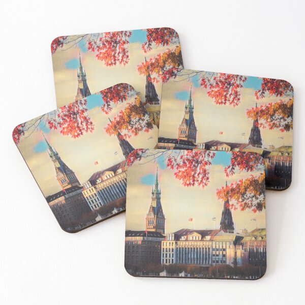 Item preview, Streets of Hamburg designed and sold by Sofia-Draws.