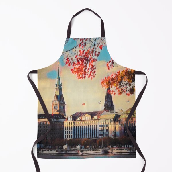 Item preview, Streets of Hamburg designed and sold by Sofia-Draws.