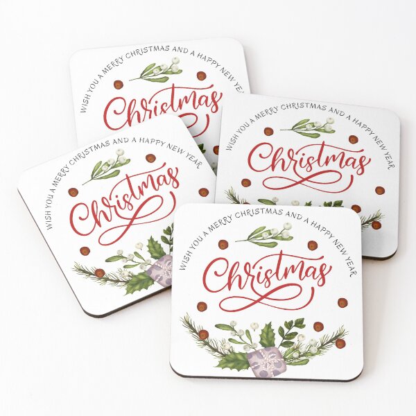 Item preview, Merry Christmas Floral Wreath designed and sold by LunaticArtWork.