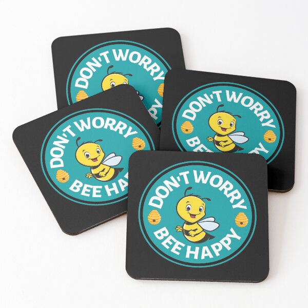 Item preview, Dont Worry Bee Happy - Bee Saying for Bee Lovers - Positive Quote as a Gift for Beekepers designed and sold by CaitU.