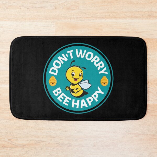 Item preview, Dont Worry Bee Happy - Bee Saying for Bee Lovers - Positive Quote as a Gift for Beekepers designed and sold by CaitU.