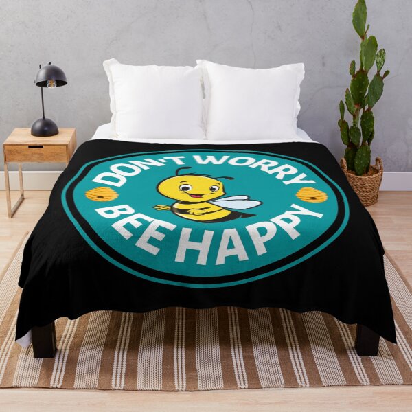 Item preview, Dont Worry Bee Happy - Bee Saying for Bee Lovers - Positive Quote as a Gift for Beekepers designed and sold by CaitU.