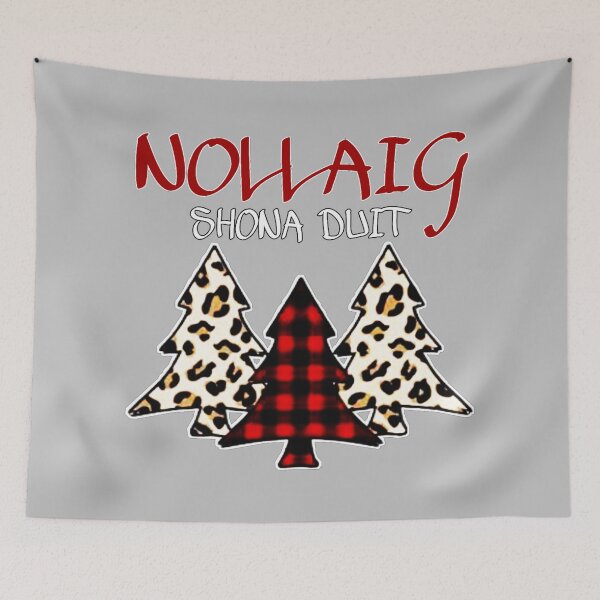 Item preview, Nollaig Shona Duit - Irish Happy Christmas Tree Design designed and sold by RaglanRose.