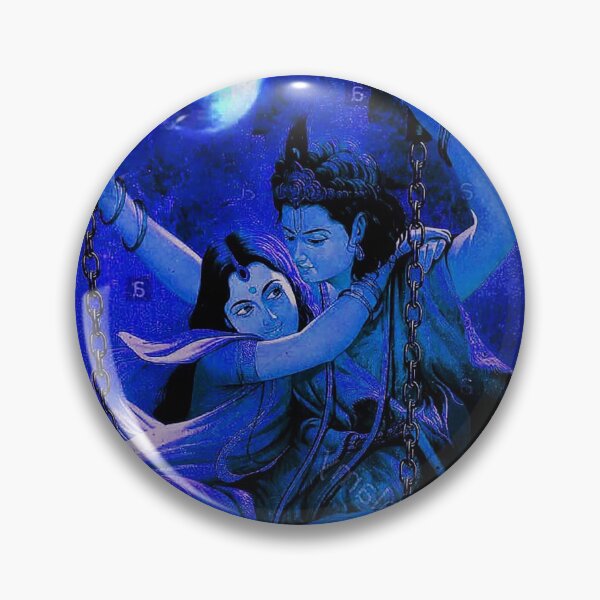 Item preview, Radha Krishna on a Full Moon Night designed and sold by icreativekid.