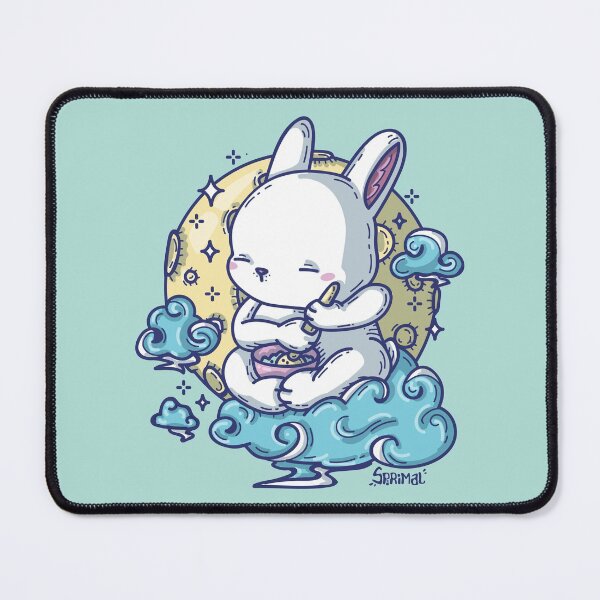 Item preview, Kawaii Cute moon rabbit jade designed and sold by SPIRIMAL.