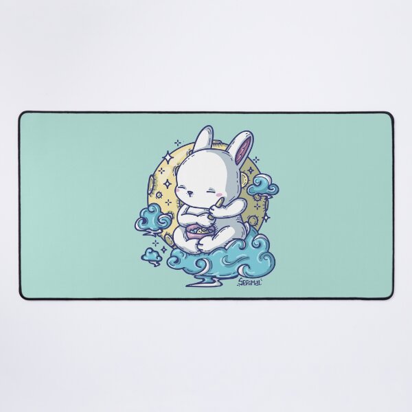 Item preview, Kawaii Cute moon rabbit jade designed and sold by SPIRIMAL.