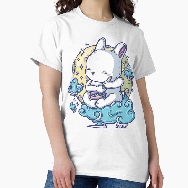 Kawaii Cute moon rabbit jade Classic T-Shirt