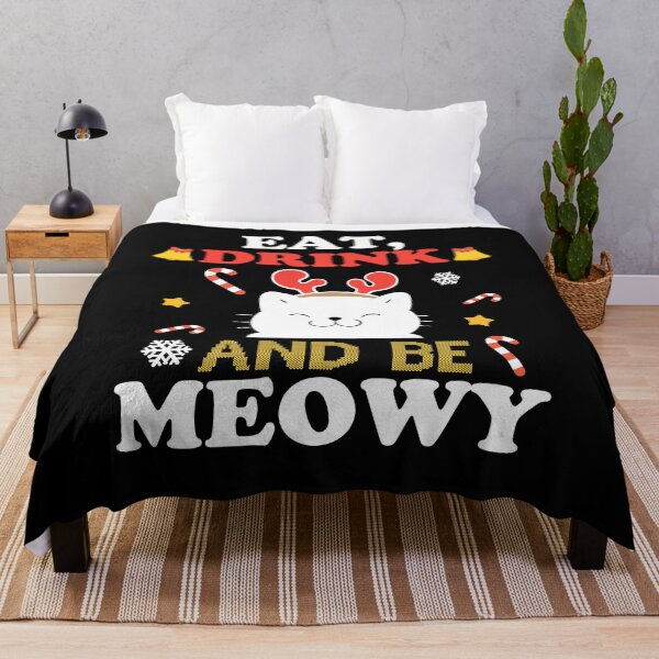 Item preview, Eat Drink And Be Meowy designed and sold by OfficeFortune.