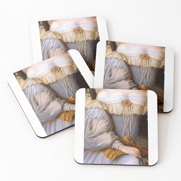 Item preview, Woman in Lavender with Pearls Renaissance Painting  designed and sold by Bellathewilde.