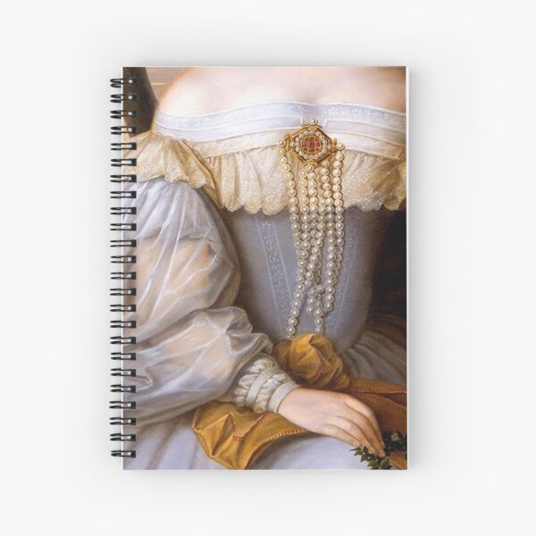 Item preview, Woman in Lavender with Pearls Renaissance Painting  designed and sold by Bellathewilde.