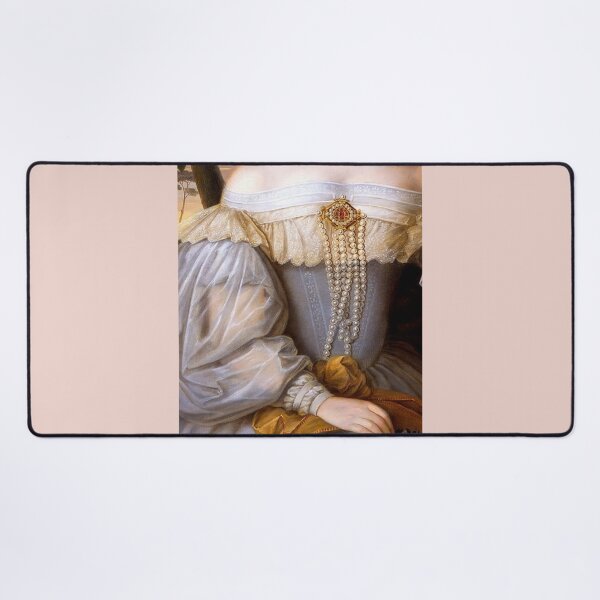 Item preview, Woman in Lavender with Pearls Renaissance Painting designed and sold by Bellathewilde.