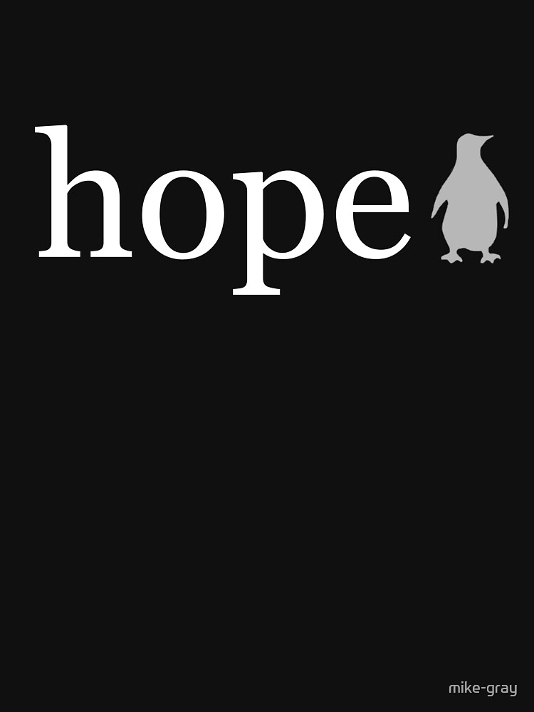 The Word Hope in White Lettering on a Black Background by mike-gray